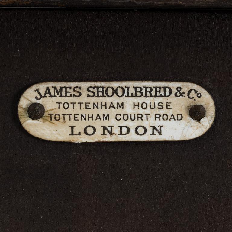 A rosewood veneered sideboard by James Shoolbred & Co, London, circa 1900.