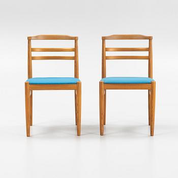 A set of five pine chairs by Yngve Ekström for Swedese, 1970s.