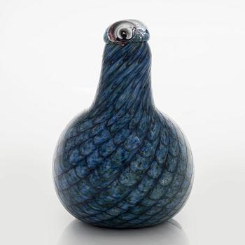 Oiva Toikka, A glass bird, 'Rusee grebe', signed O. Toikka Nuutajärvi.