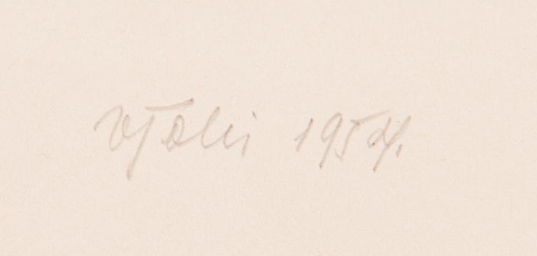 Kansio, 8 etsausta, "Vana Tallinn",  signeerattu ja päivätty, 1940/50-luku.