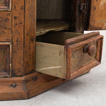 A wall cabinet, folk art, Västergötland dated 1773.