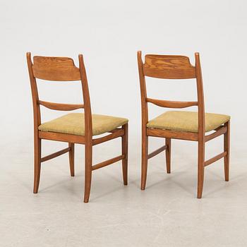 Carl Malmsten, chairs "Calmare Nyckel" 6 pcs, Åfors furniture factory, later part of the 20th century.