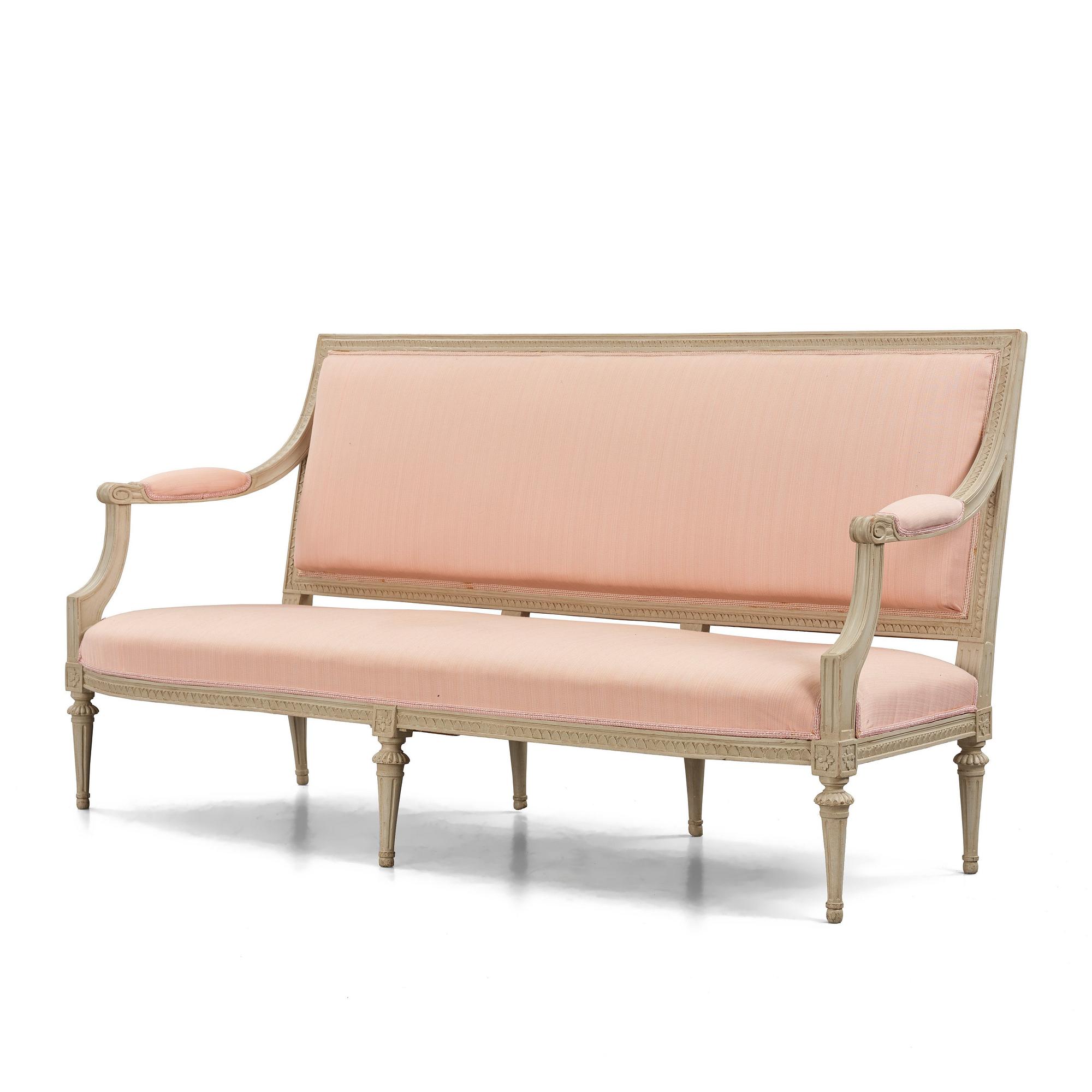 Soffa, Stockholmsarbete, 1700-talets senare del, Gustaviansk.