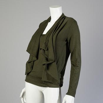 A cardigan and two top by Ralph Lauren.