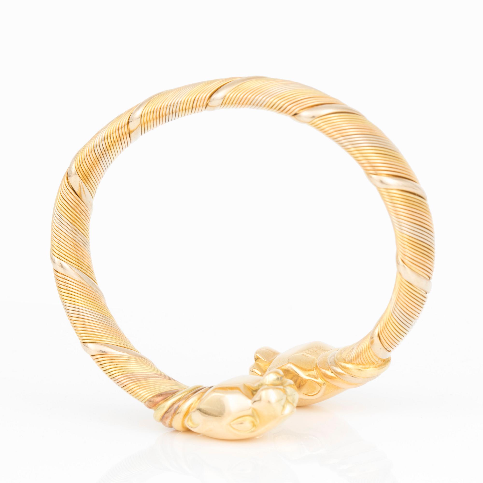 ARMRING med panterhuvuden, Cartier.