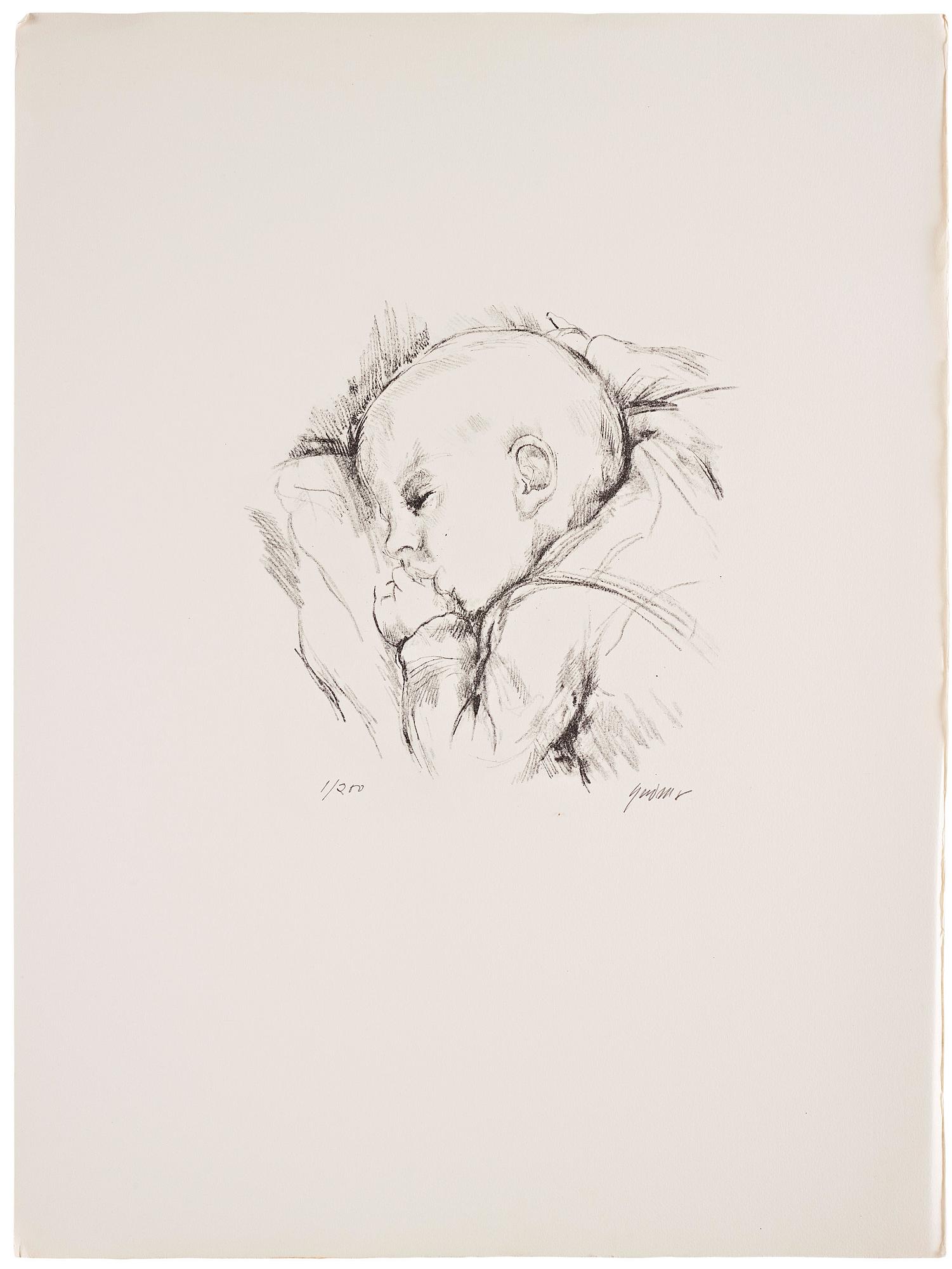 Gudmar Olovson, lithograph. Signed Gudmar. and numbered 1/200 in pencil.