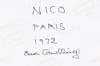 Ewa Rudling, "Nico, Paris 1972".