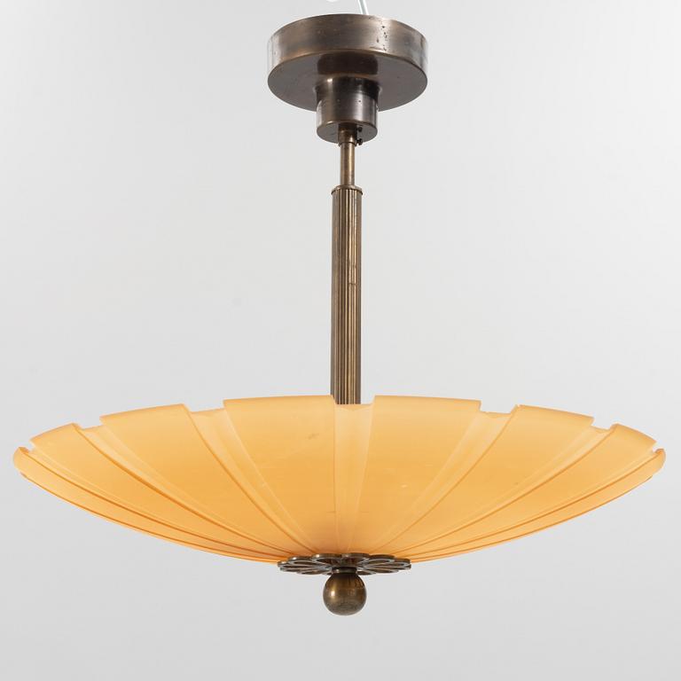 Malmö Metallvarufabrik, a ceiling lamp, model "661", 1930s.