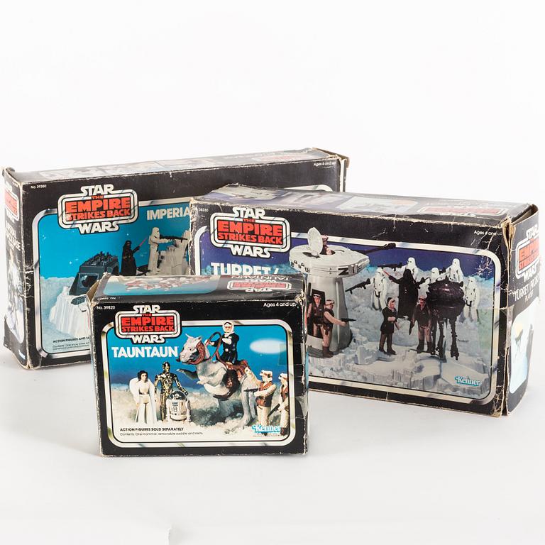 STAR WARS, Imperial attack base, Tauntaun samt Turret and probot playset, Empire Strikes Back, Kenner 1980-tal.