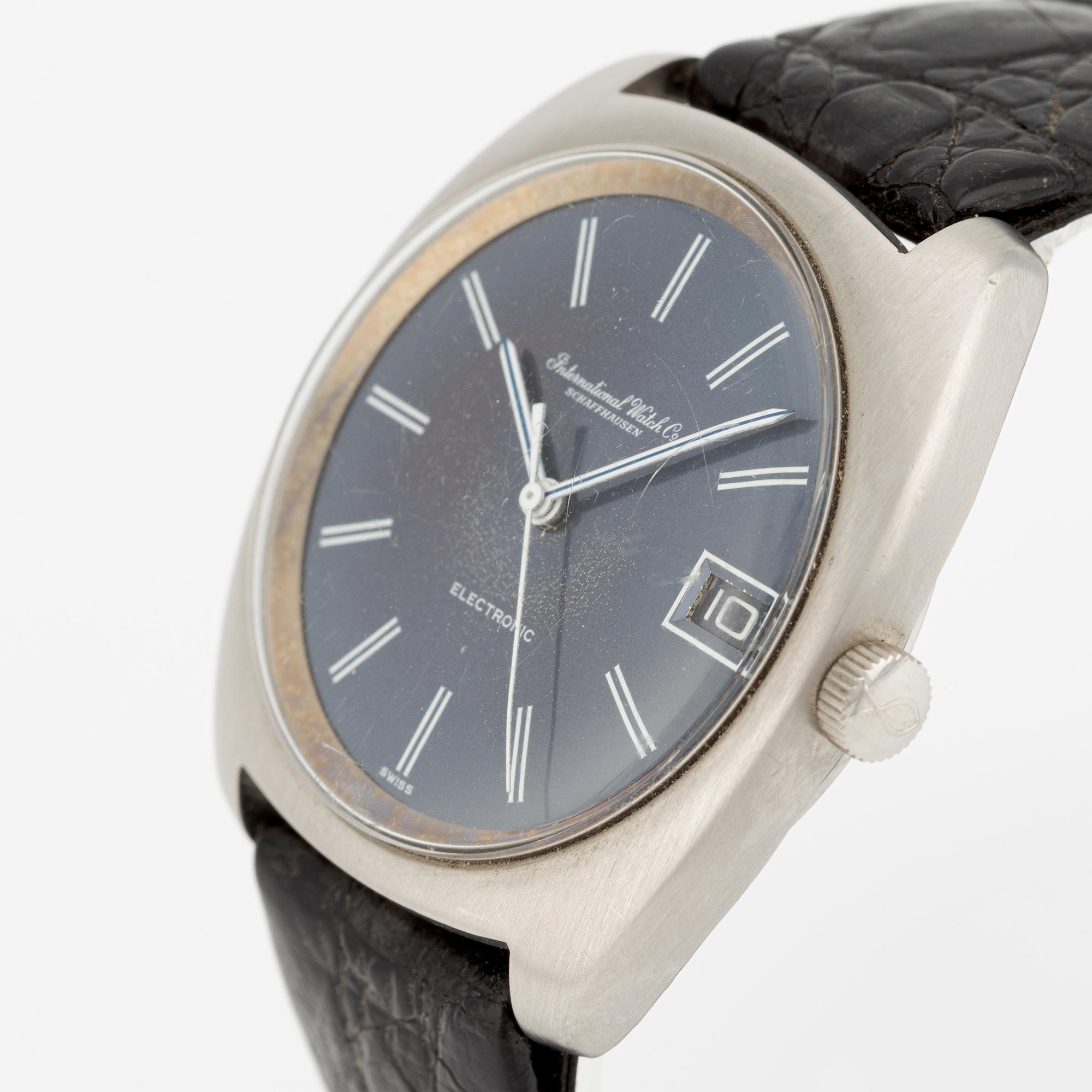IWC, International Watch Co, Schaffhausen, Electronic, wristwatch, 37 mm.