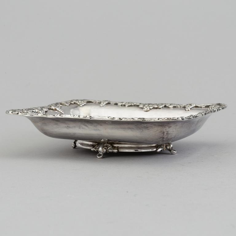 An 19th century silver dish from the Ottoman empire.