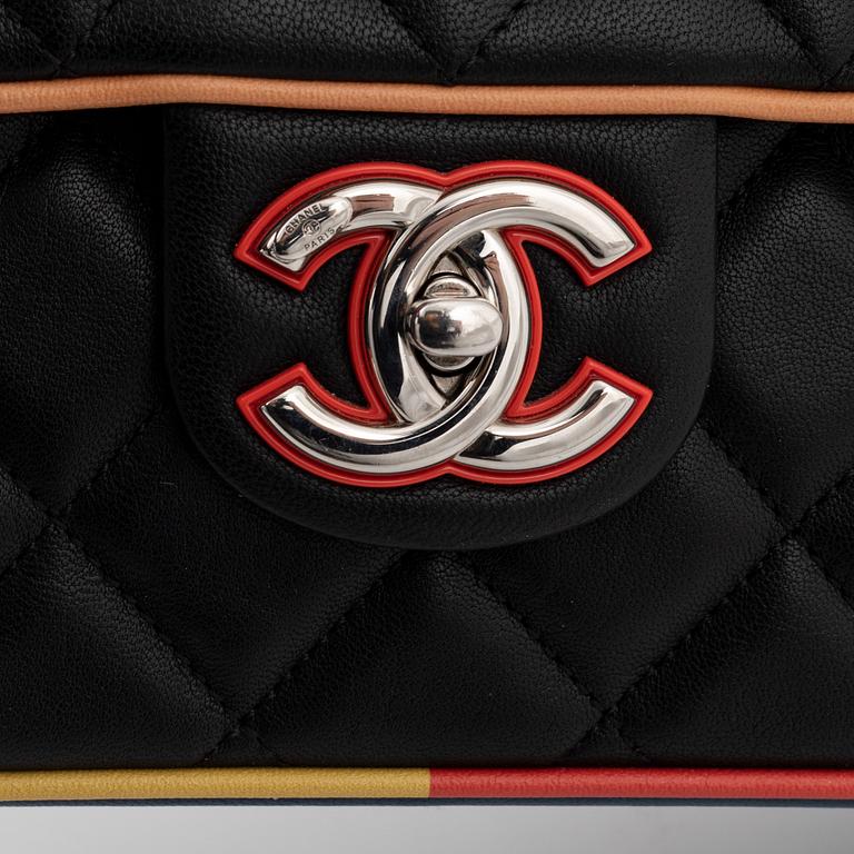 Chanel, a multicolour quilted leather 'Large Flap Bag', 2017.