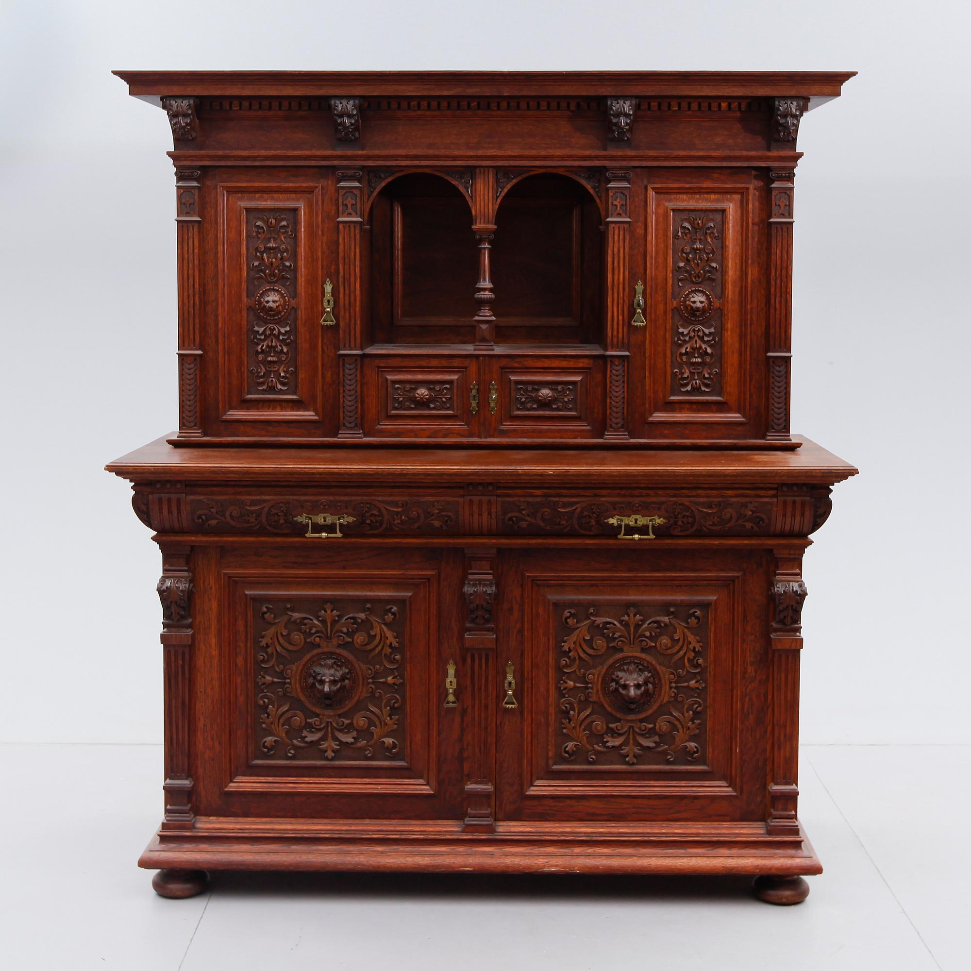 SKÅP, nyrenässans, 1800-talet andra hälft.