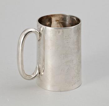 MUGG, silver, George Maudsley Jackson, London, England, 1895. Vikt ca 240 gr.