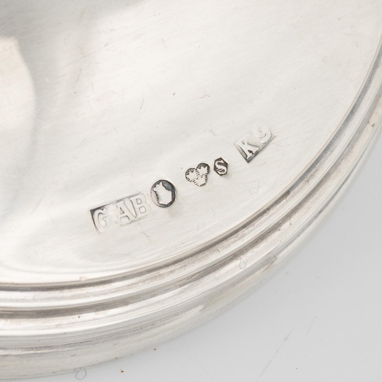 2+2 Swedish Silver Candlesticks, Tore Eldh, Ceson, Gothenburg 1972 and GAB, Stockholm 1960.