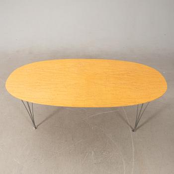 Bruno Mathsson & Piet Hein, coffee table "Superellipse" for Fritz Hansen, Denmark.