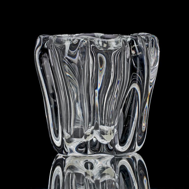 A Tapio Wirkkala  glass vas, Iittala, Finland.