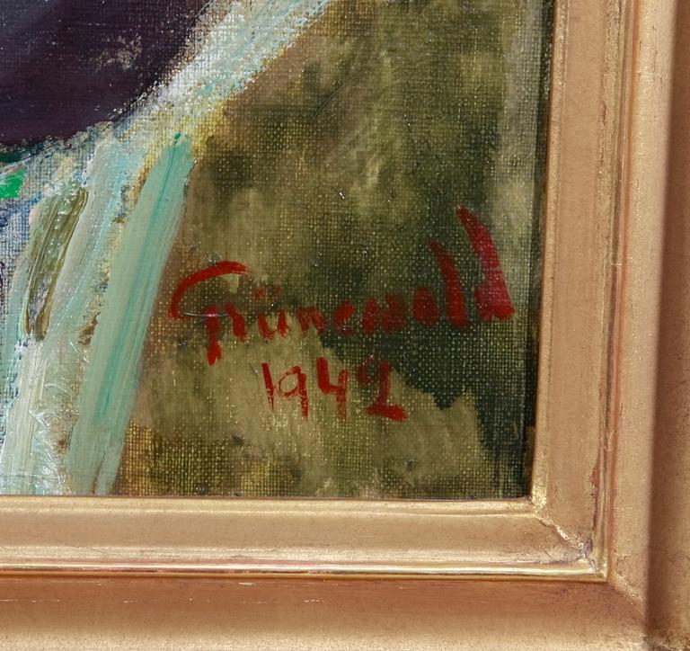 GRÜNEWALD, ISAAC, olja på duk, sign Grünewald o dat 1942.