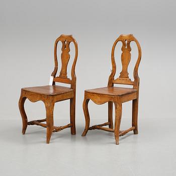 STOLAR, 2 st, allmoge, rokoko, 1700/1800-tal.