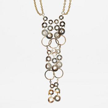 Siv Lagerström, necklace, brass and silver-coloured metal.