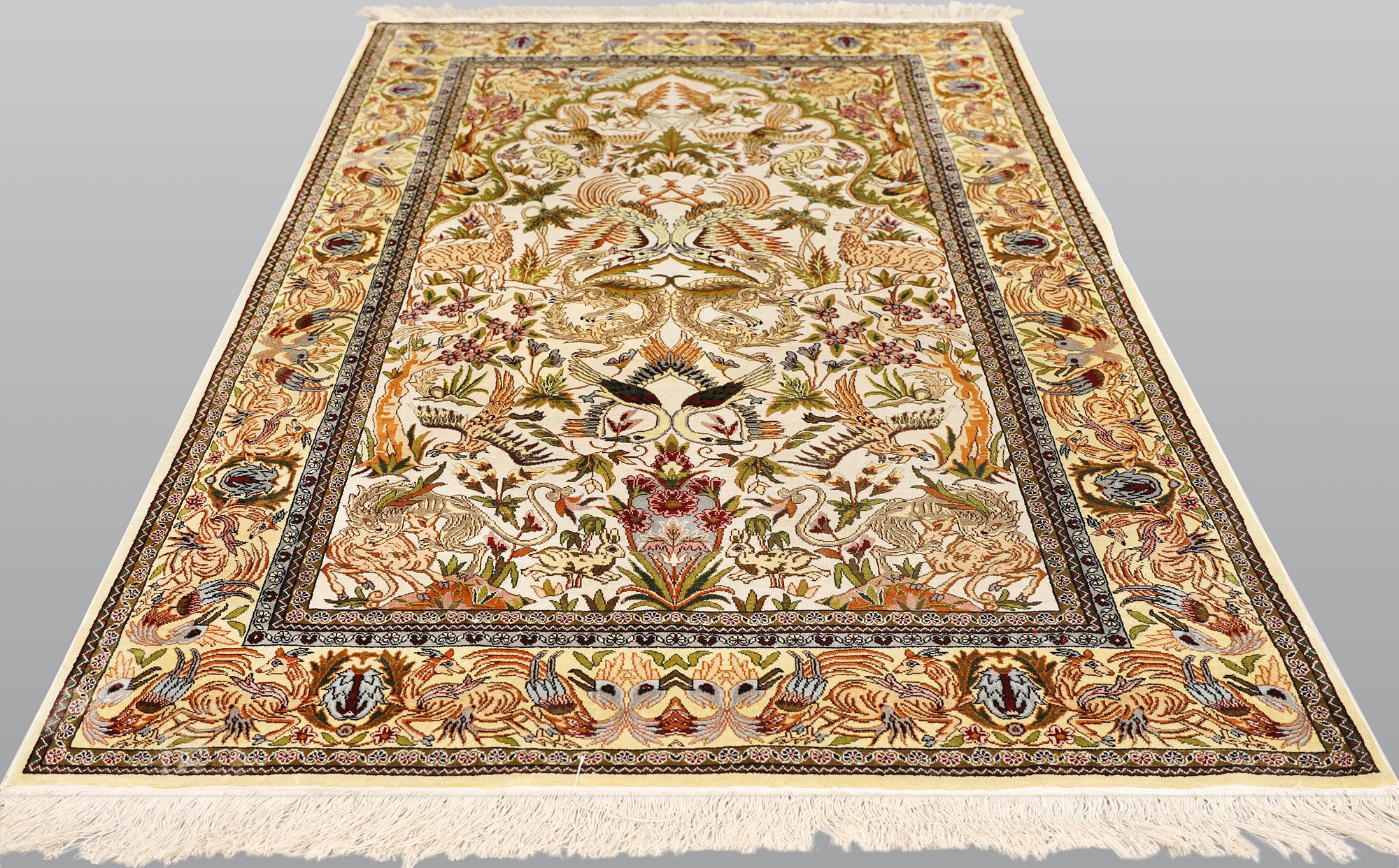 Carpet, Kayseri, silk, 166 x 114 cm.