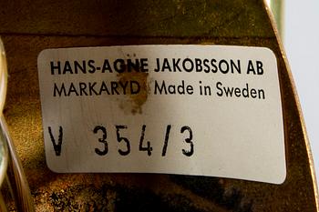 Hans-Agne Jakobsson, a pair of brass wall lamps.