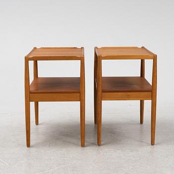 Sängbord /sidobord, ett par, 1900-talets mitt, "Arena", Tingströms.