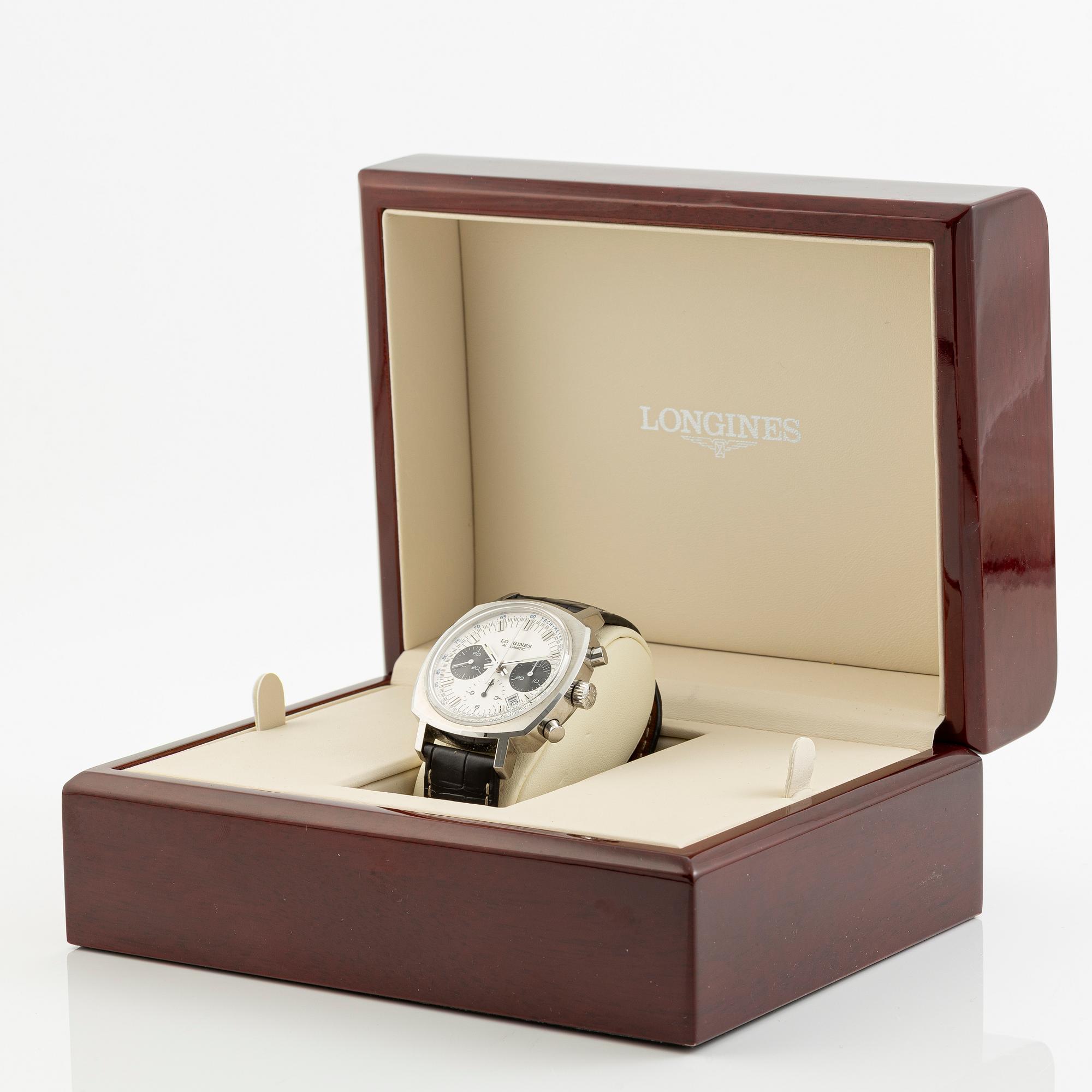 Longines, Heritage 1973, chronograph, wristwatch, 40 mm.