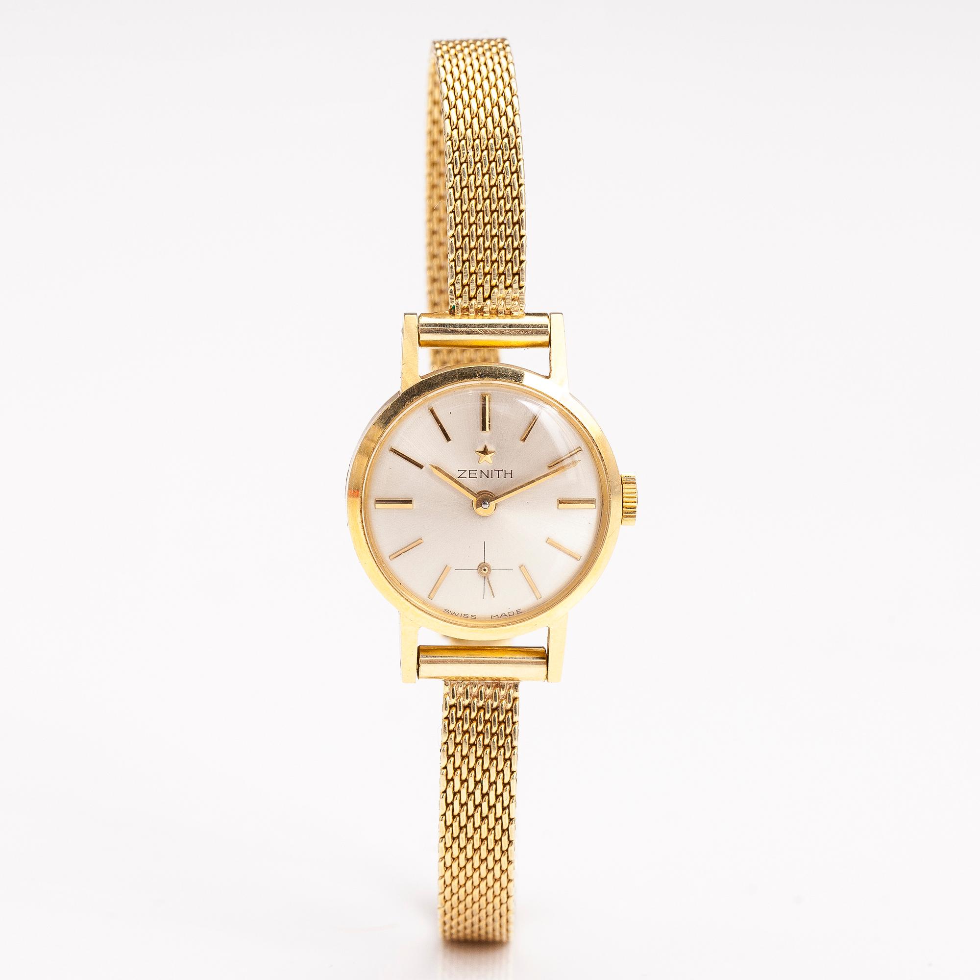 ZENITH, wrist watch, 14K and 18K gold, 21 mm.