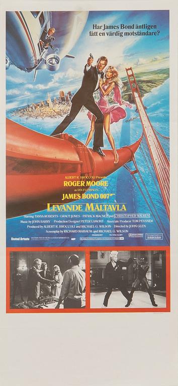 Filmaffischer, 4 st, James Bond.
