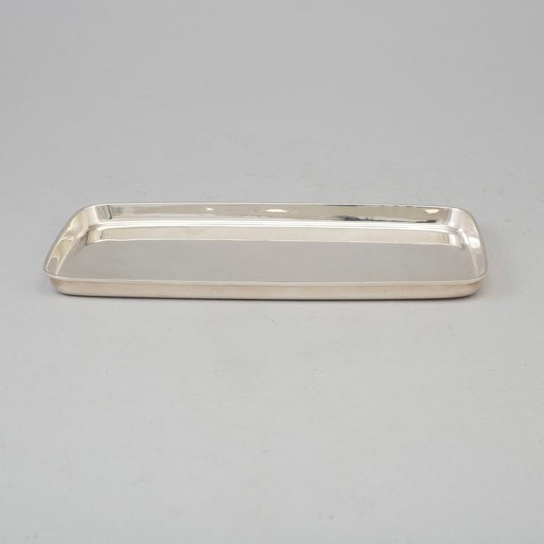 A silver tray by Åke Strömdahl, Stockholm 1962.