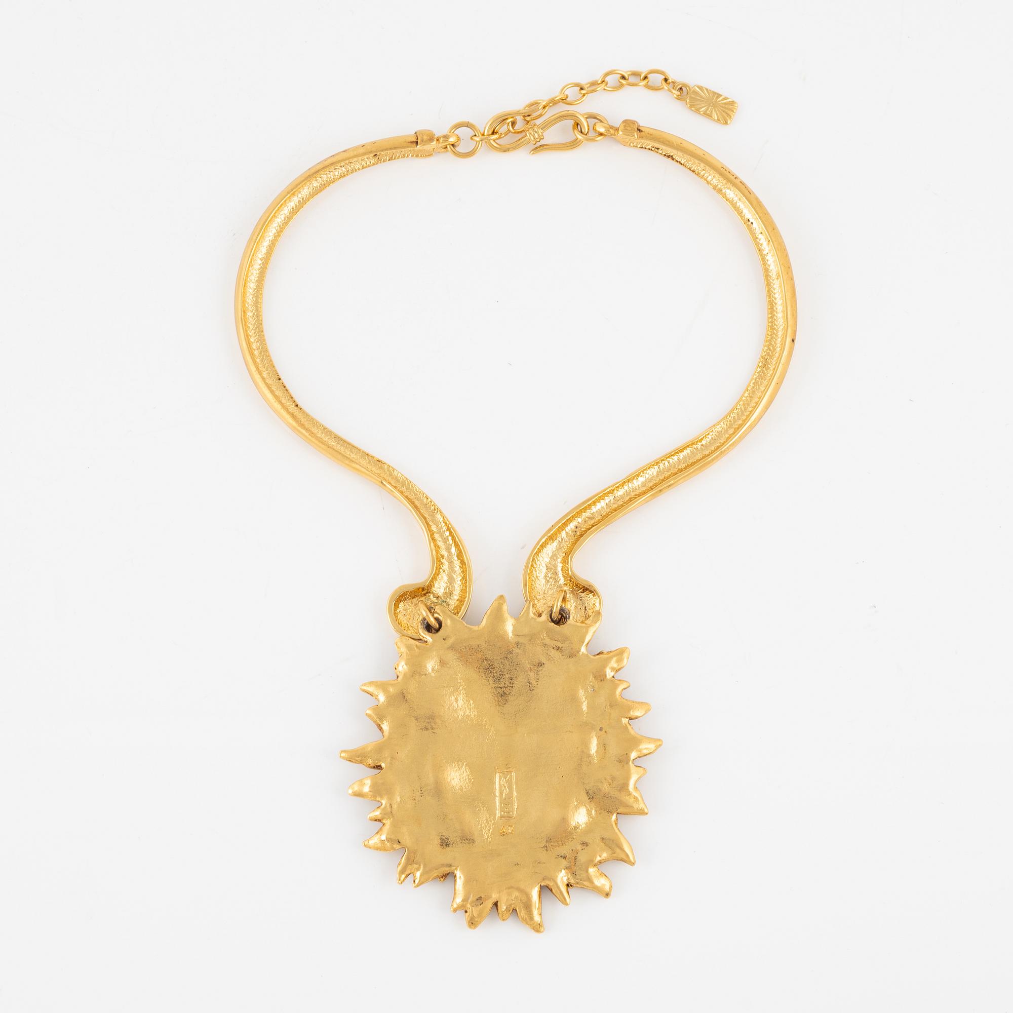 Yves Saint Laurent, Robert Goossens, necklace and bracelet, 1988.