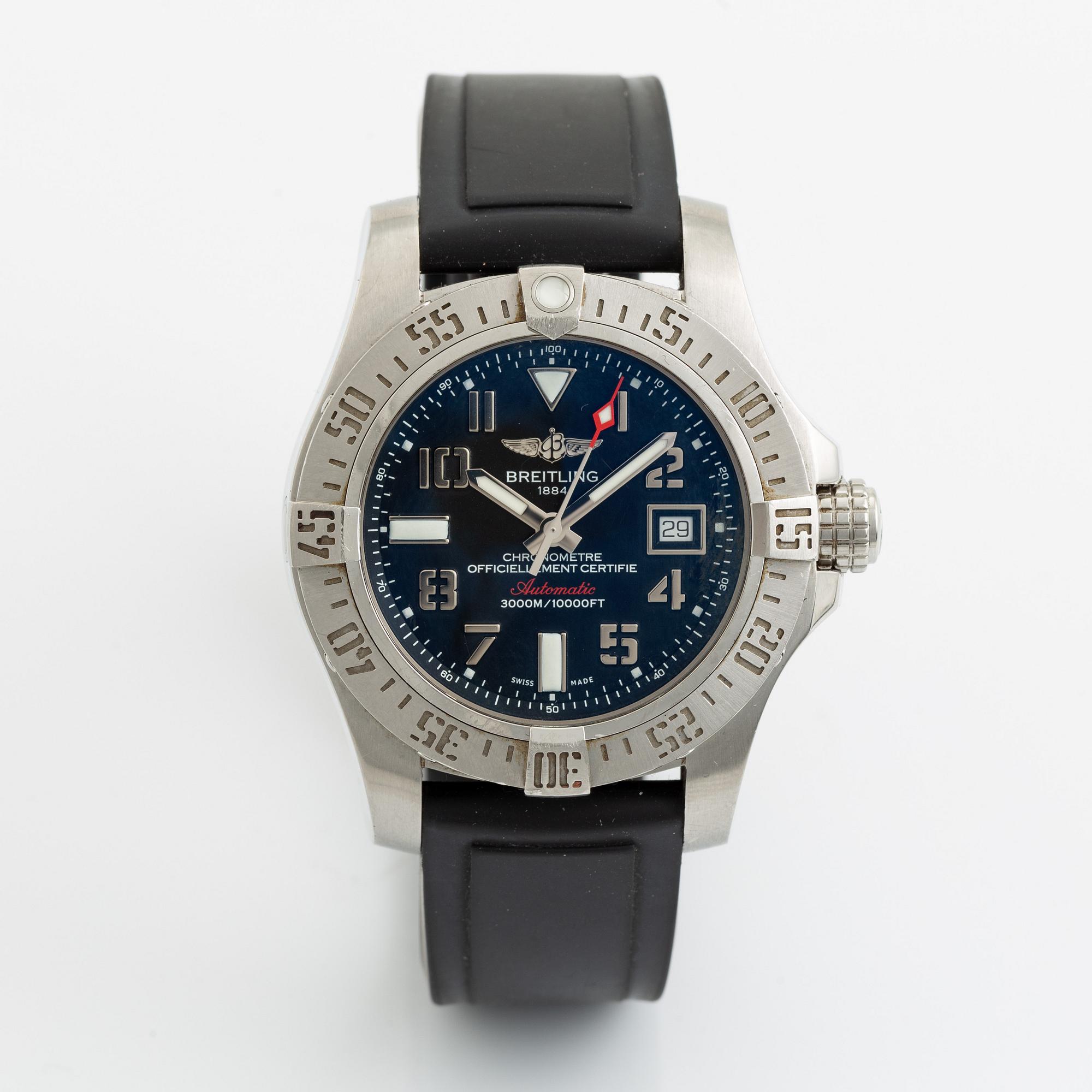 Breitling, Avenger II, Seawolf, wristwatch, 45 mm.