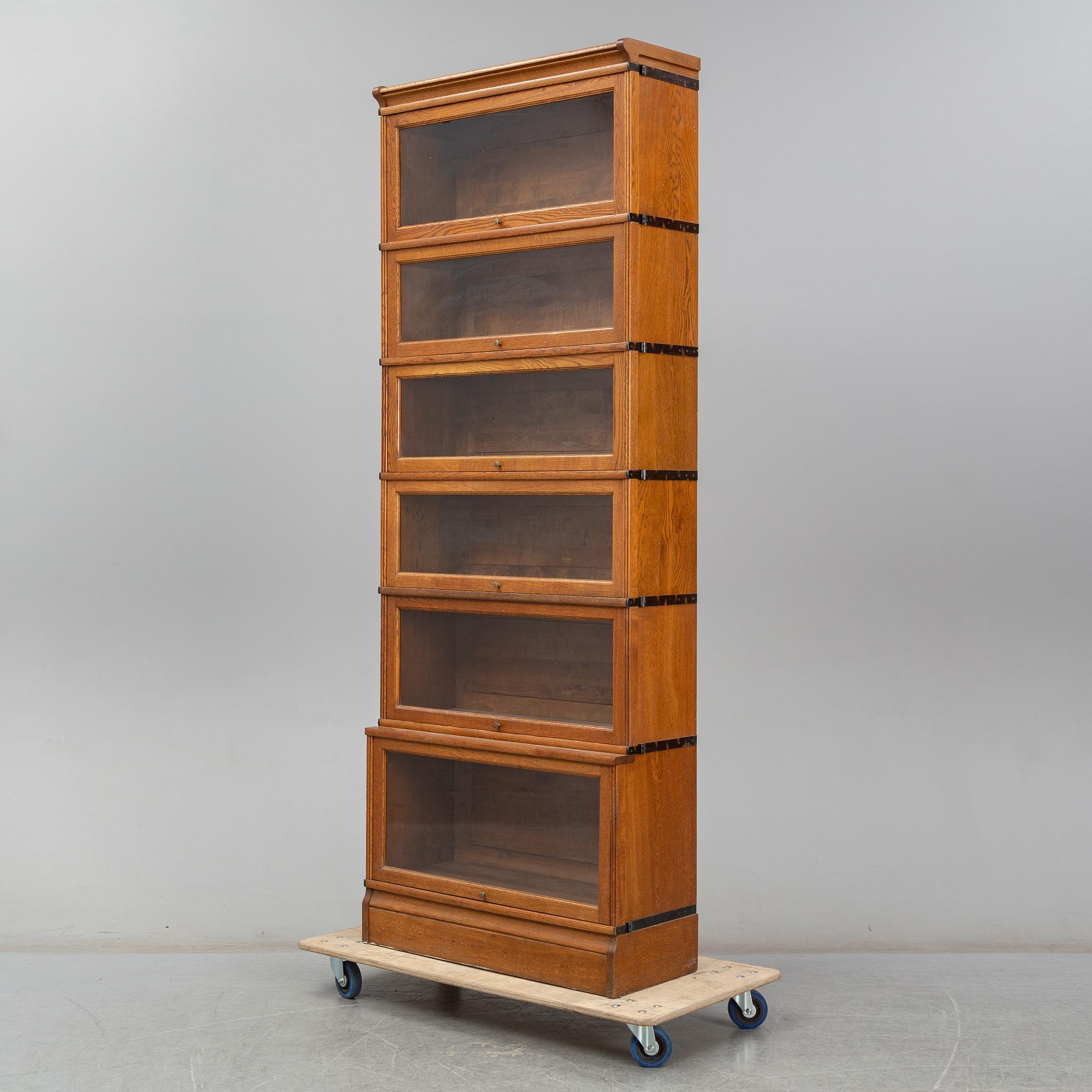 Two Swedish mid 20th century  archive cupboards.