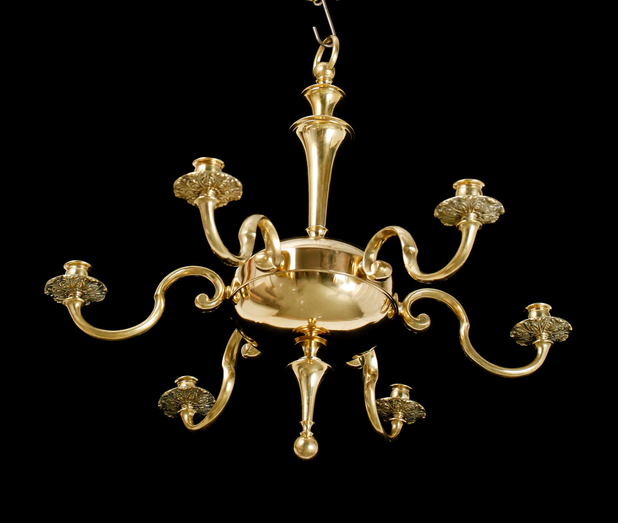 LJUSKRONA, mässing, 1900-talets andra hälft.