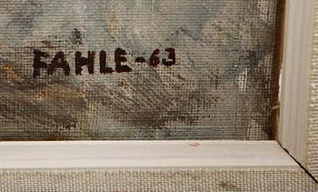 GUSTAF ADOLF FAHLE, olja på duk, signerad och daterad 63.