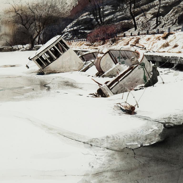 STANISLAW ZOLADZ, watercolor, signed och dated -91.