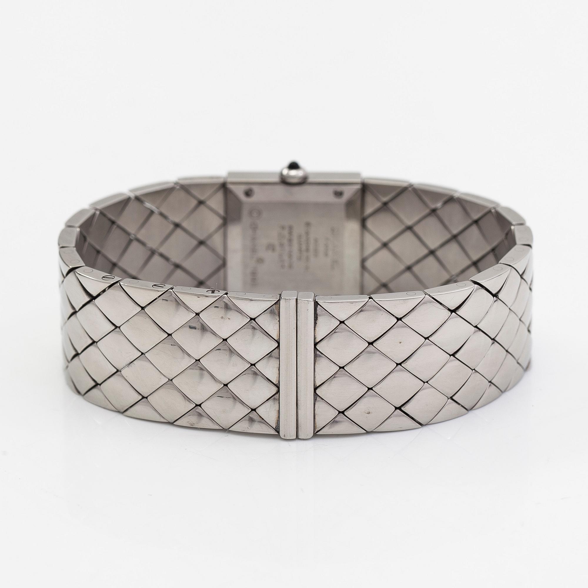 Chanel, Matelasse Quilt Acier, wristwatch, 19 mm.