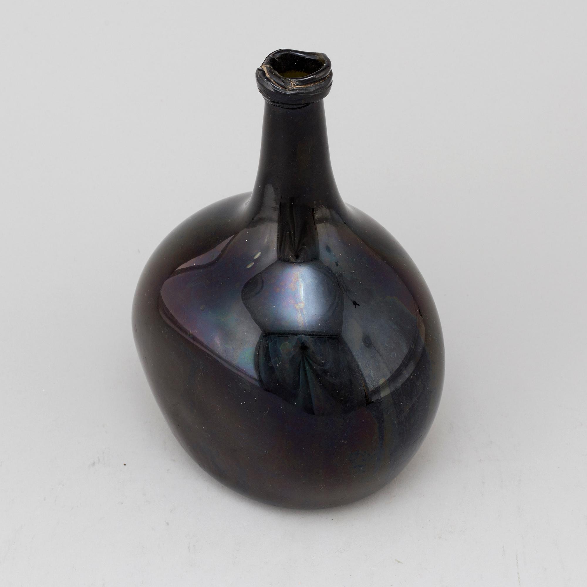 FLASKA, glas, 1700-tal.