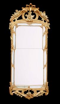 1249. A Swedish Rococo mirror by N Meunier, master 1754.