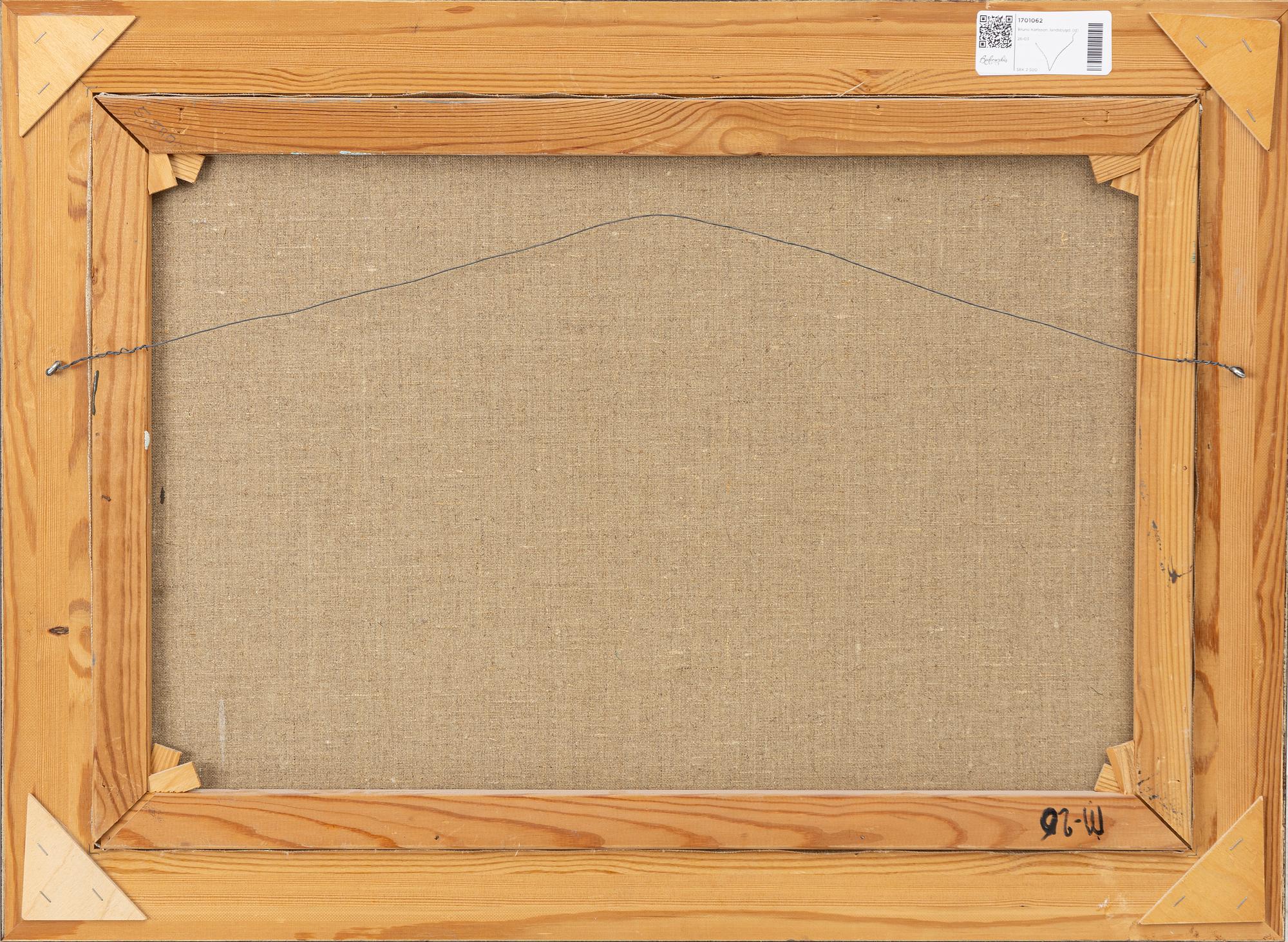 Bruno Karlsson, vy med fäbodar.