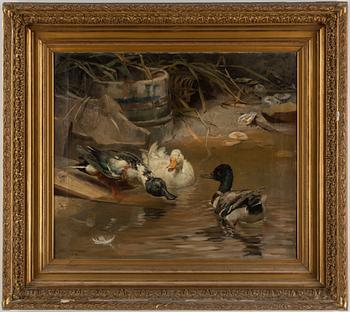 KARL UCHERMANN, oil on canvas, signed and dated Paris 1880.