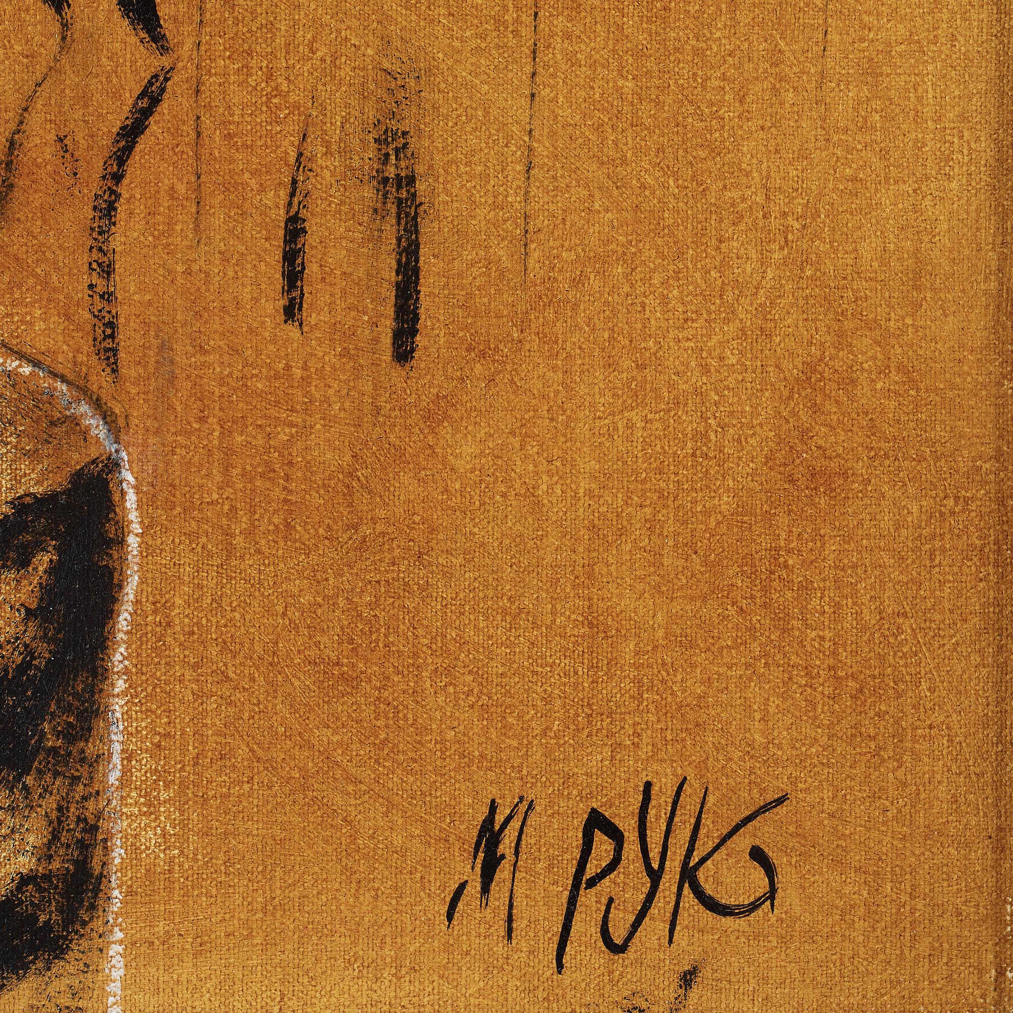 MADELEINE PYK, oil on canvas, signed.