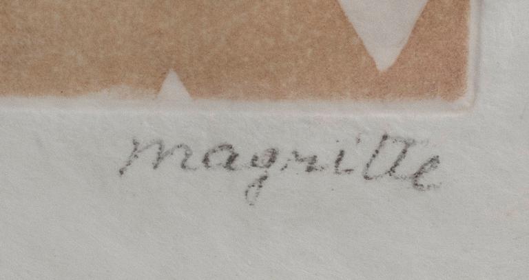 René Magritte, after, ”La lecon de Musique”.