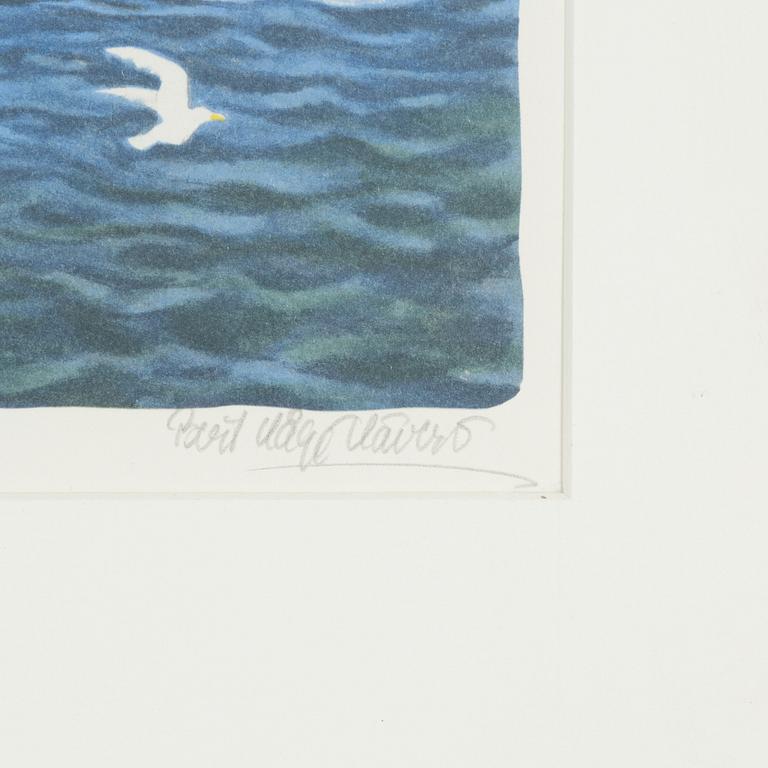 Bert Håge Häverö, färglitografi, signerad 267/290.