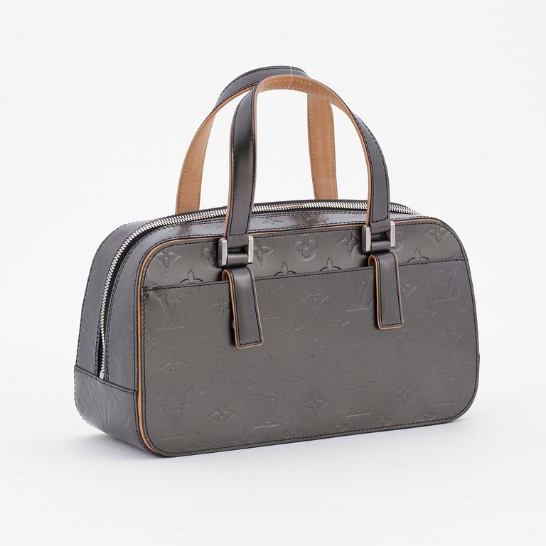 Louis Vuitton, LOUIS VUITTON, a dark grey cuir mat handbag, "Mat Shelton".