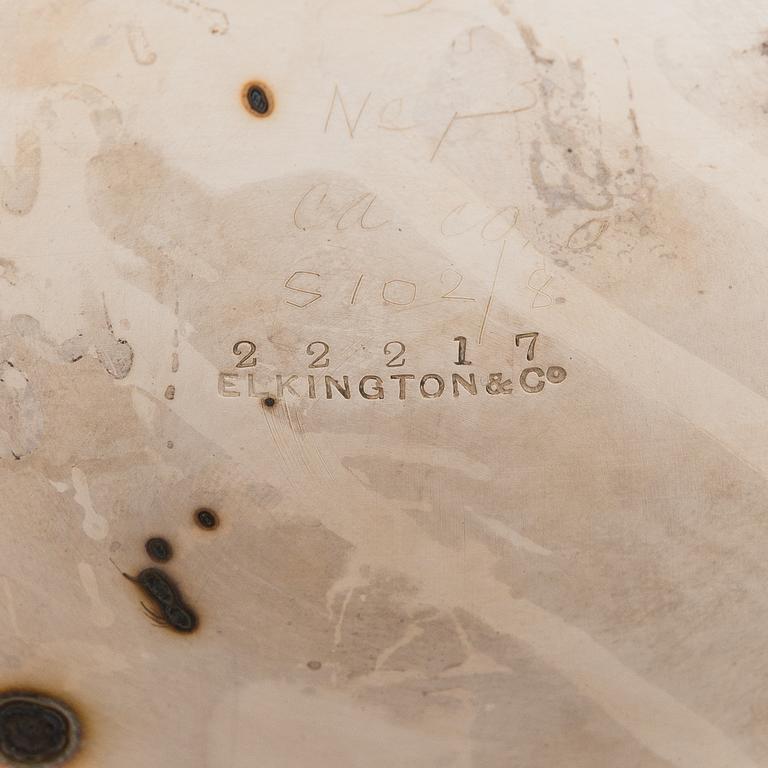 Malja, hopeaa, Elkington & Co, Birmingham 1909. Leimattu A. Tillander.
