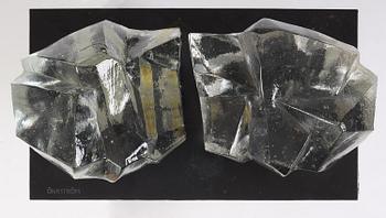 Edvin Öhrström, a cast glass sculpture, Lindshammar Glassworks, 1976, ed. 1/9.