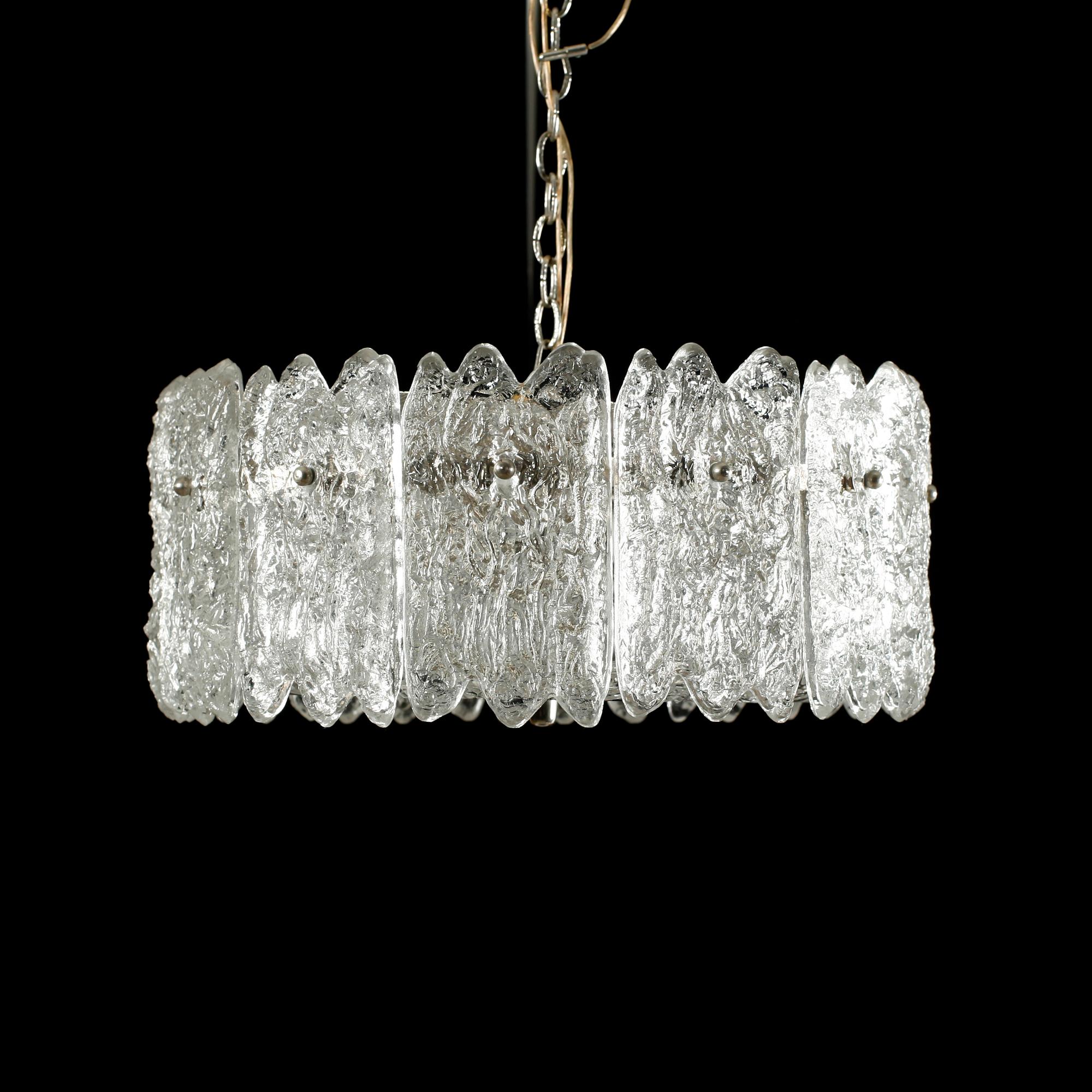 TAKLAMPA, glas, 1900-talets andra hälft.