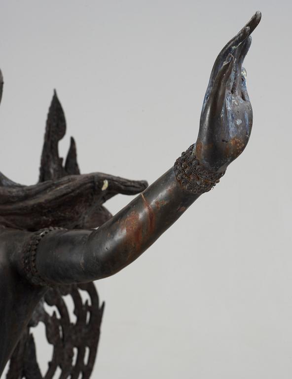 SKULPTUR, brons, troligen Thailand.